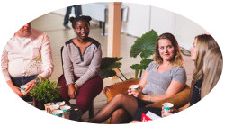 In groepjes doorpraten